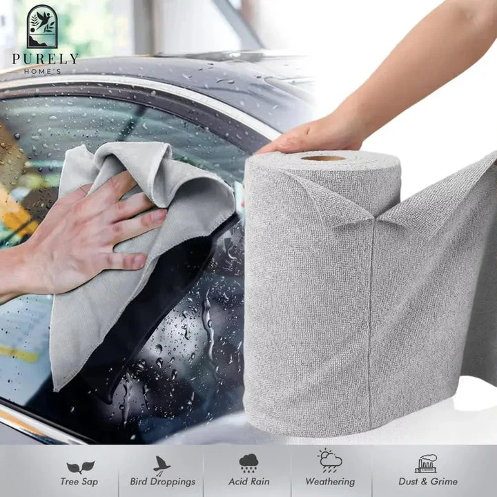 Microfiber Cleaning Cloth Roll – (20 Sheets) Reusable & Super Absorbent - Image 3